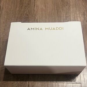 Amina Muaddi Elegant White Box